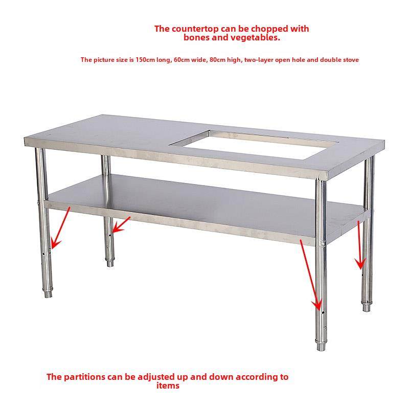 嵌入式开孔加厚不锈钢厨房煤天然气炉家庭租赁切菜炉货架工作台,淘宝优惠券,粉丝福利购,淘宝优惠卷