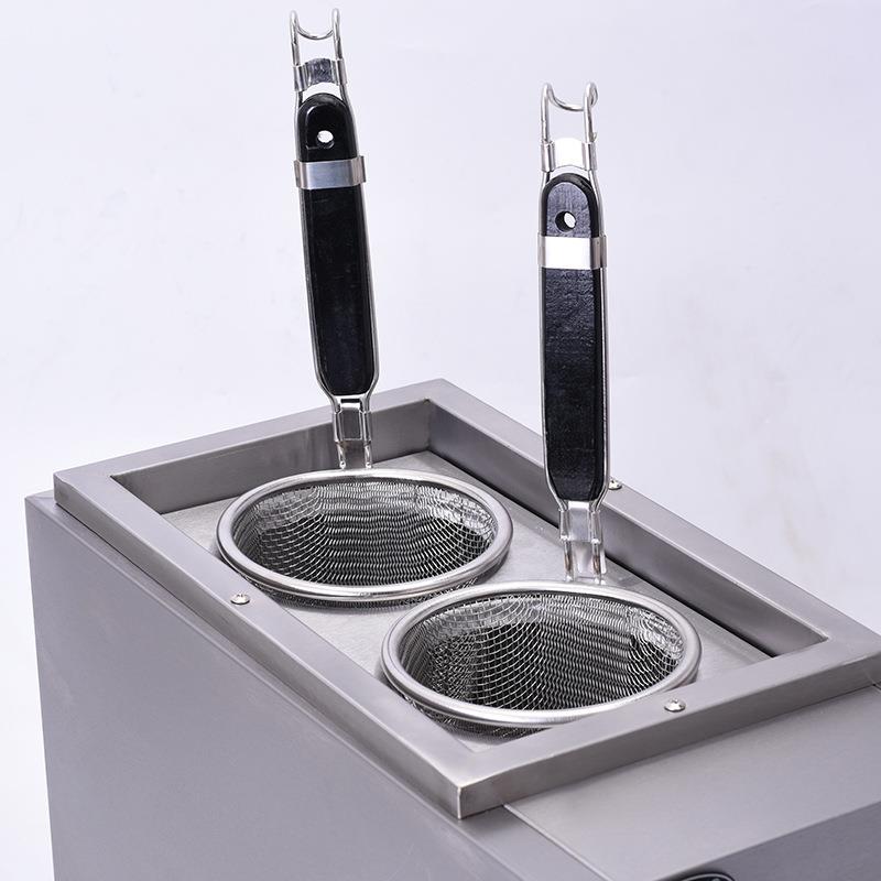 Desktop two-head multi-function electric noodle cooker, commercial soup noodle and spicy hot pot, east cooking machine, electromechanical heating below
