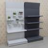Supermarket shelves with billboards, exhibition display racks, hole board hook accessories, hardware tool rack, multi-functional shelf