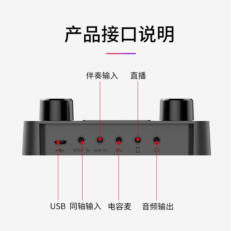 投影仪电视K歌无线麦克风家用声卡ktv回音壁唱歌设备功放蓝牙话筒 - 图2