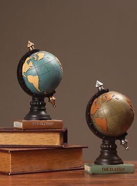 美式复古摆设钟家居客厅电视柜玄关座钟表办公室装饰品桌面摆件