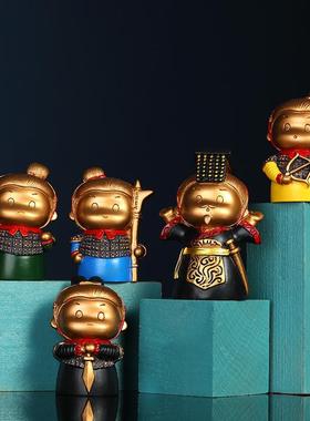 西创秦始皇兵马俑小摆件桌面装饰车内车载礼物旅游纪念品礼品