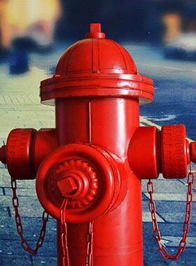 覆古怀旧消防栓装饰遮挡酒吧落地摆件摄影道具诚意铁艺家居模型