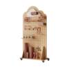 Solid wood hole board yoga fitness equipment storage and organization vertical display rack removable pulley screen storage rack