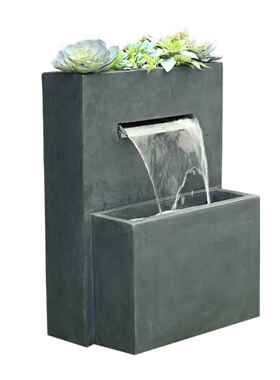 流水财富饰品喷泉房入口阳台室外庭院花园循环水池地板景观装饰