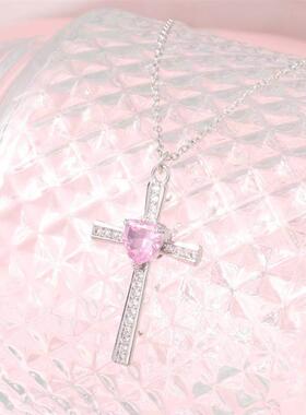Cross border diamond pendant necklace elegant jewelry欧美
