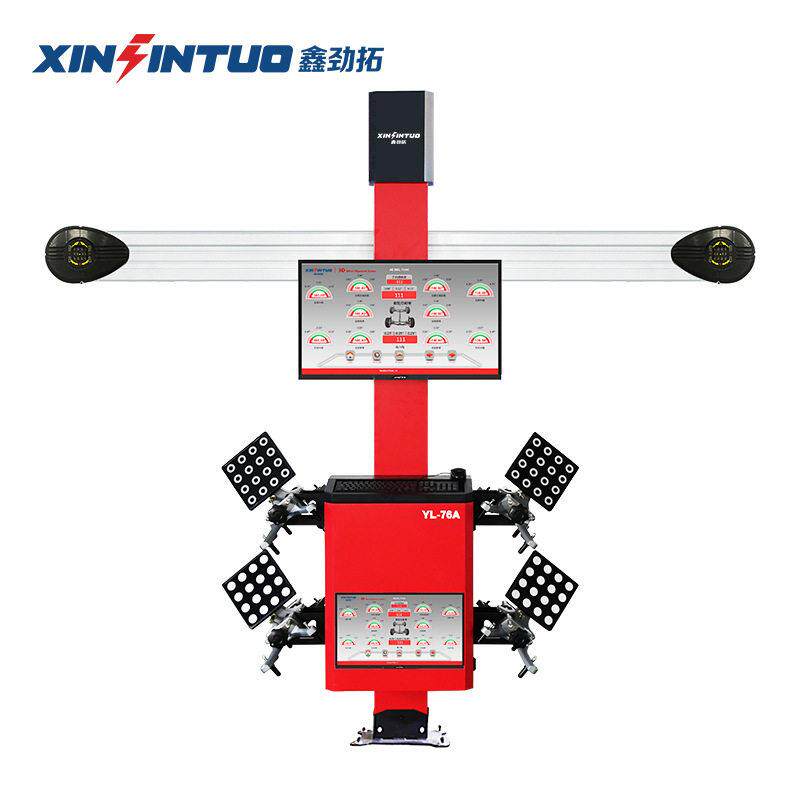 Jintuo Auto Intelligent D Four Wheel Aligner Dual Screen Equipment Large Shear Four Post Lift Tire Shop Tool