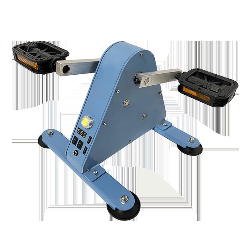 Portable pedal generator, iron coreless brushless permanent magnet, fitness power generation, outdoor charging, spinning bike