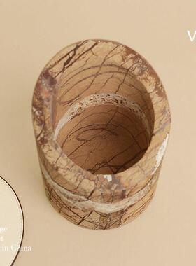 范琦高端无障碍豪华大理石储物罐桌面杂项储物箱样板房入口玄关储
