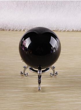 简约现代水晶玻璃球紫色红色黄色粉红蓝色湖蓝色办公室桌面微摆件