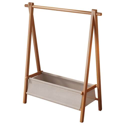 落地衣架可折叠衣帽架卧室家用挂衣架简易置物架立式晾衣架帽子架 - 图3