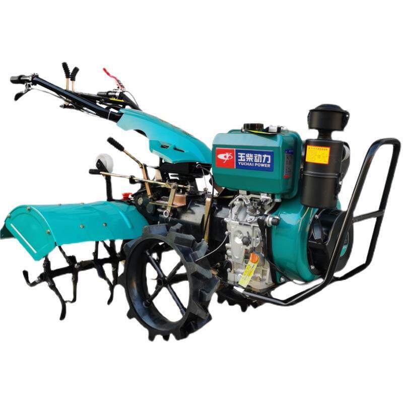 Four-wheel drive micro tillage machine, Yuchai flood and drought dual-use, Dazhilian orchard rotary tillage machine, diesel engine, multi-function ditching