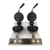 Rotating waffle oven round checkered pancake machine electric heating pancake machine waffle machine commercial waffle machine