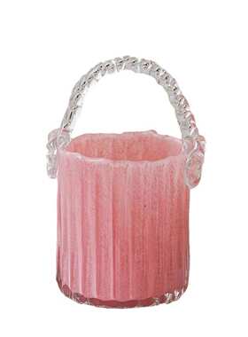 现代简约手提花篮插花琉水养郁金香客厅桌家居面装饰品