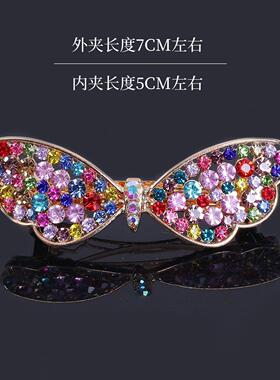 蝴蝶结后脑勺韩版水晶发夹发饰