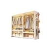 Shibang open shelf wardrobe simple combination home bedroom rental room steel floor-to-ceiling hole board hanger
