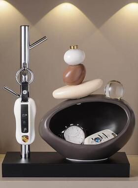 装饰品玄关钥匙收纳摆件置物架入户门口置物架大客厅软装轻奢高档