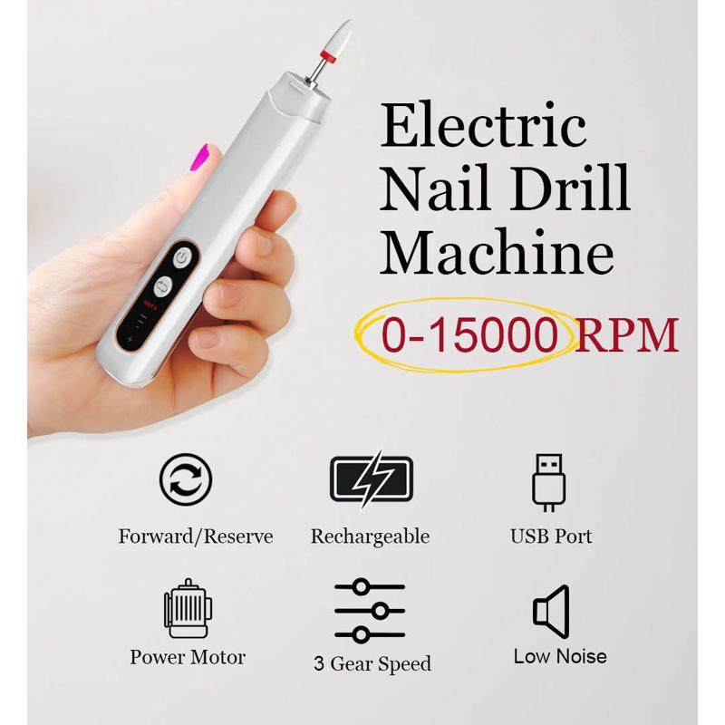 便携式电动磨甲器多功能指甲打磨笔修甲磨甲机美甲打磨机工具套装,淘宝优惠券,粉丝福利购,淘宝优惠卷