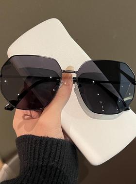 多边形太阳镜紫外线金属太阳眼镜