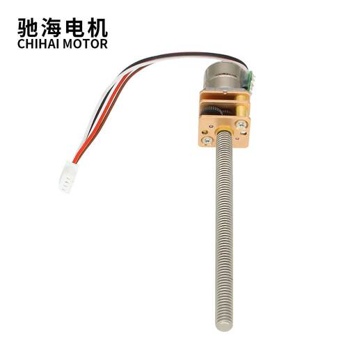 厂家直销CHS-GM12-10BY微型步进减速电机金属齿轮M4螺纹出轴5V12V - 图2