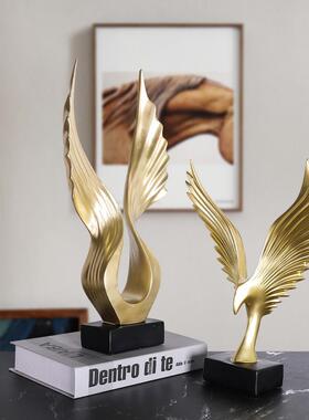 大展宏图老鹰摆件办公室桌面装饰树脂工艺品创意家居客厅酒柜摆设