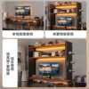 Desktop storage rack desk hole plate multi-layer storage rack layered rack home desktop bookshelf computer elevated rack