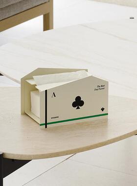 WOZOOM屋准创意纸巾盒客厅轻奢高档茶几桌面摆件高级感收纳抽纸盒