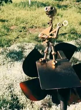 Handmade Metal Drummer Windmill 手工制作的金属鼓手风车