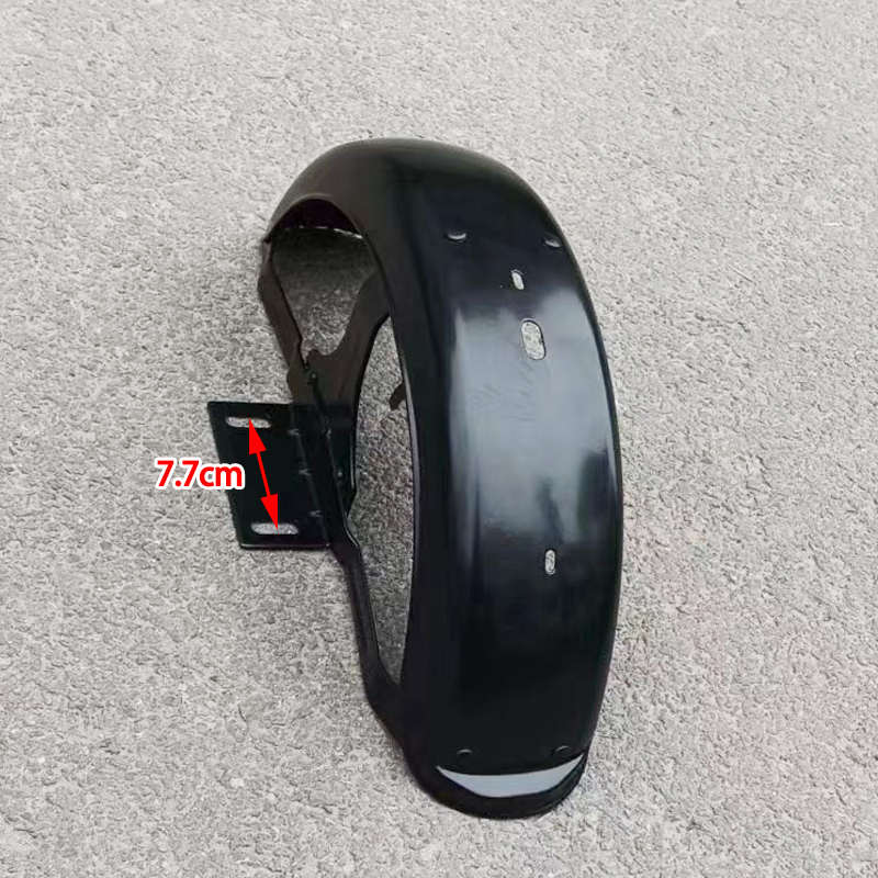 电动三轮车铁泥瓦带灯后挡泥板沙板轮圈带支架瓦盖转向灯8寸10寸 - 图3