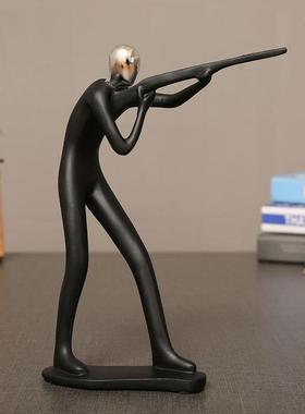 简约运动人摆件客厅书房橱柜酒柜人物装饰品家居个性时尚艺术品