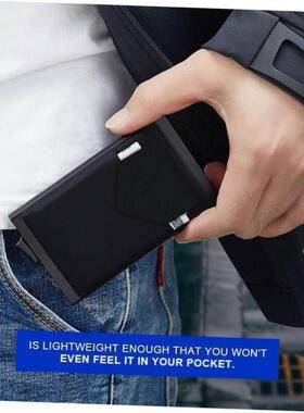Rfid Smart Wallet Card Holder Metal Thin Slim Men Women Wal1