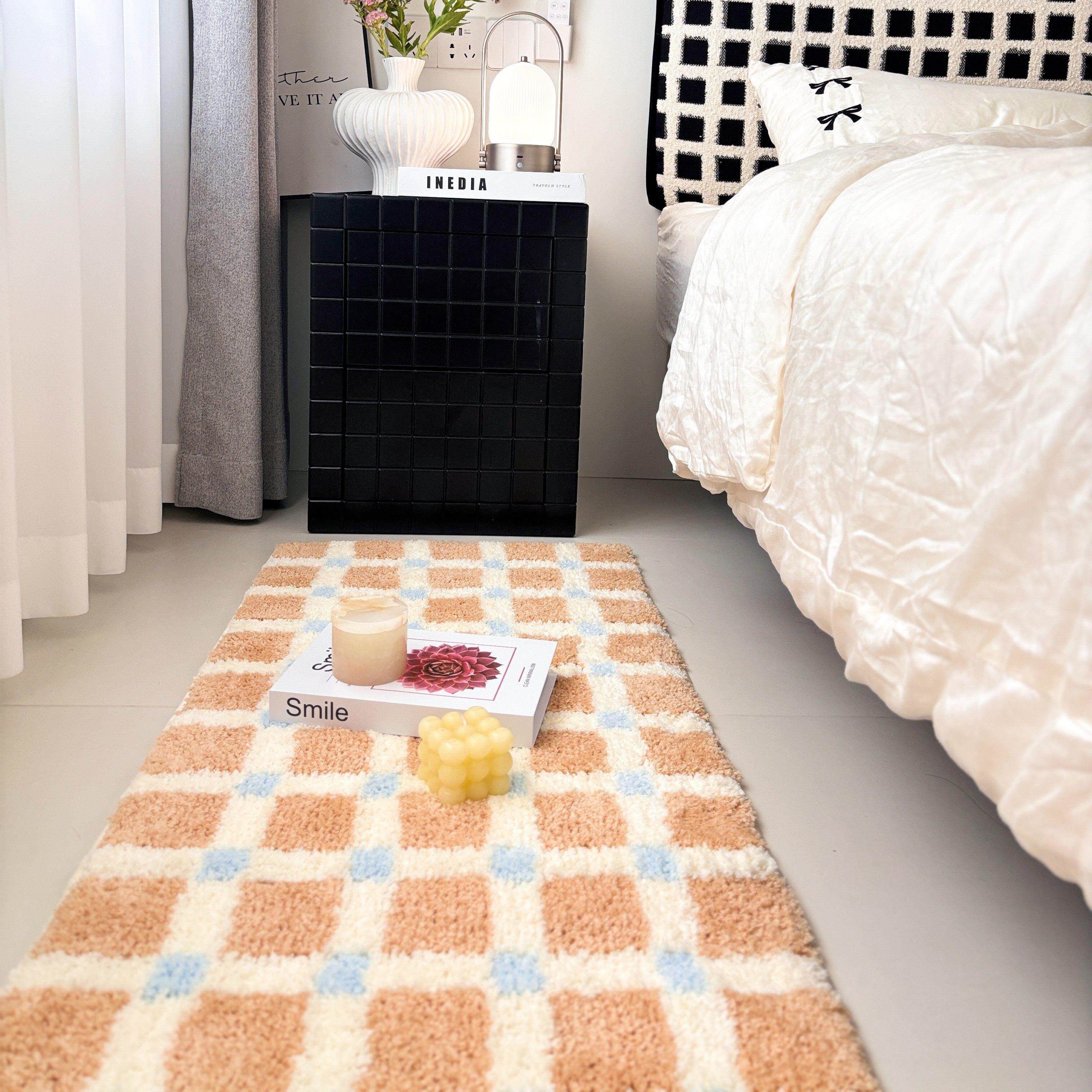 Korean ins style carpet bedroom bedside blanket thick plush living room coffee table floor mat children's room non-slip foot mat