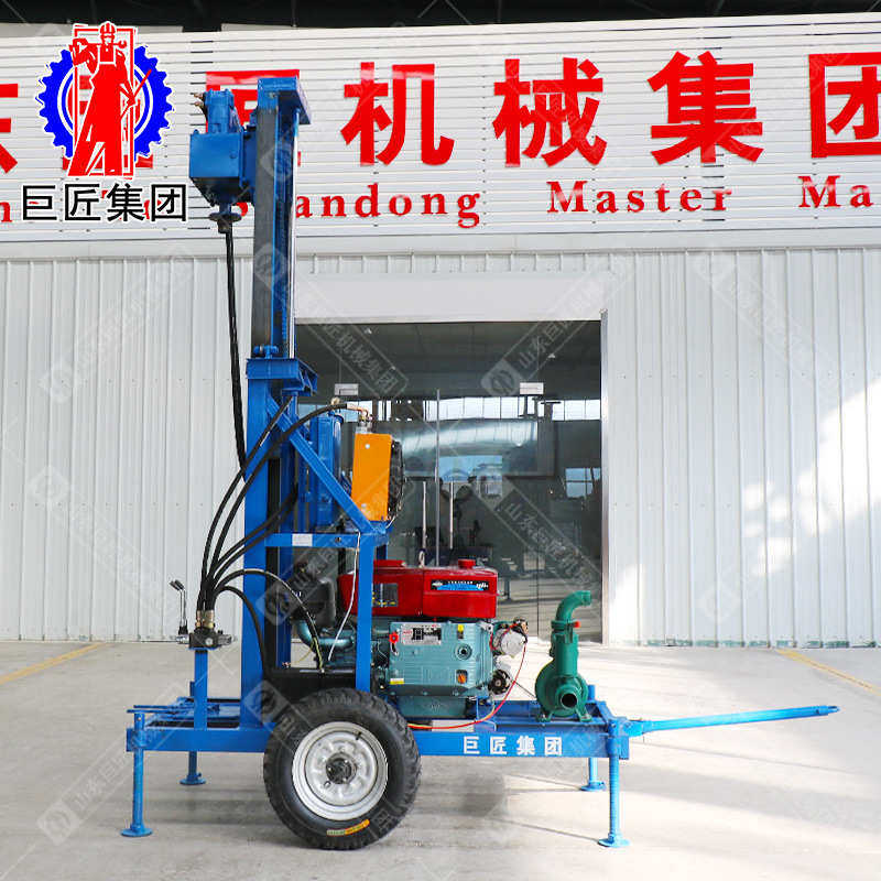 巨匠家用轮式柴油打井机 民用水气两用钻机顶驱液压水井钻机,淘宝优惠券,粉丝福利购,淘宝优惠卷