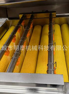 菠萝叶清洗机全自动隧道式槲树叶清洗设备双层毛刷粽叶清洗机