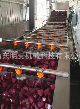 毛豆仁气泡清洗机 蔬菜鼓泡喷淋清洗机 秋葵翻转冲浪清洗机