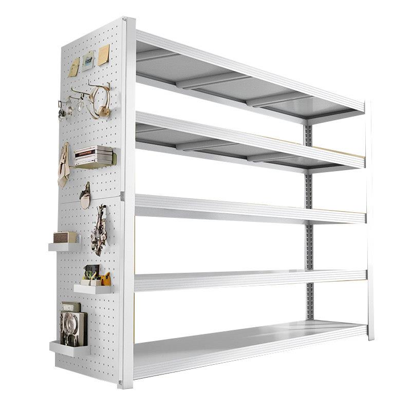 Perforated board storage rack multi-layer storage shelf integrated wall-mounted household utility room shelf self-assembled device rack