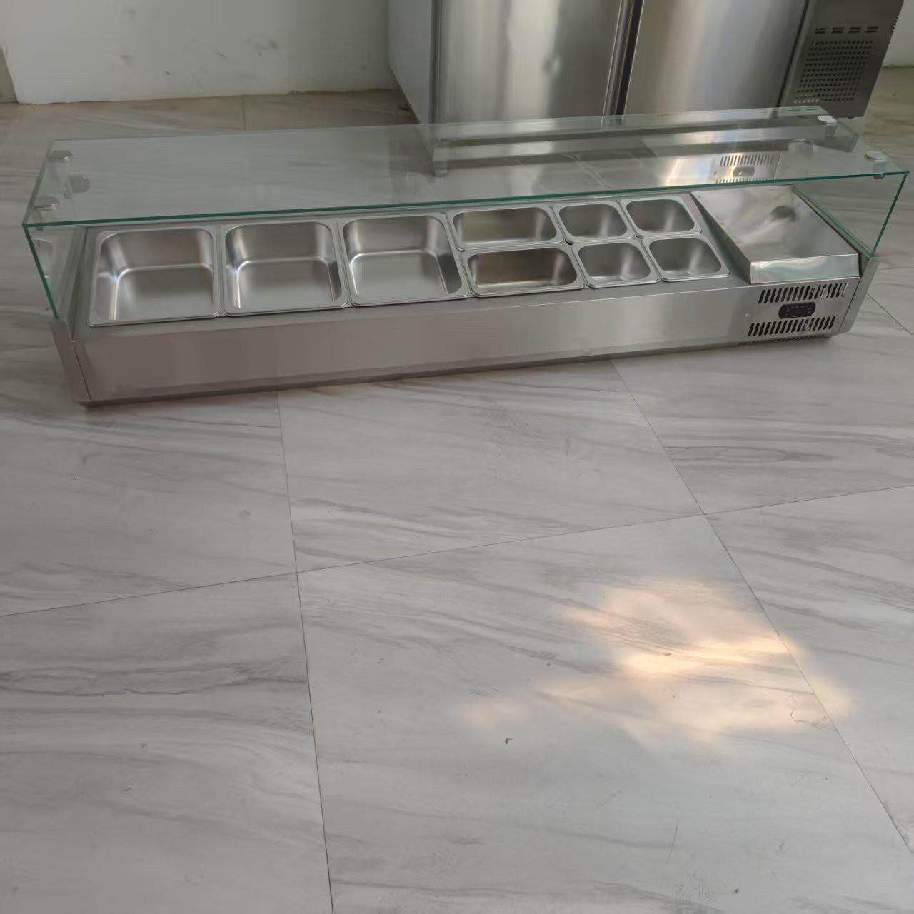 商用台式保鲜冷藏展示柜沙拉台桌面披萨操作台撒料台甜品点菜冷柜,淘宝优惠券,粉丝福利购,淘宝优惠卷