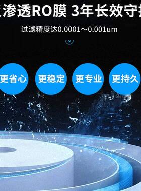 厨房不锈钢净水器双出水直饮净水机304不锈钢净水器反渗透净水器