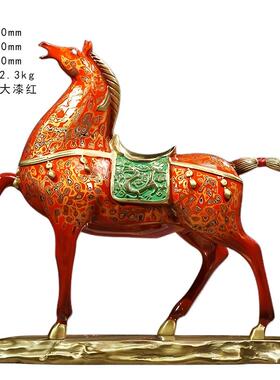 高档铜制马上有钱摆招财马厅玄关办公室摆设职开业乔件客迁升生日