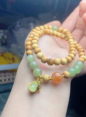 2026崖柏木diy莲蓬配饰手持0.8女新中式文玩装饰念珠首饰厂家