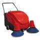 ມື push double brush sweeper ໂຮງງານຜະລິດສາງໂຮງງານອຸດສາຫະກໍາການຄ້າ unpowered sweeper ຊັບສິນ sweeper