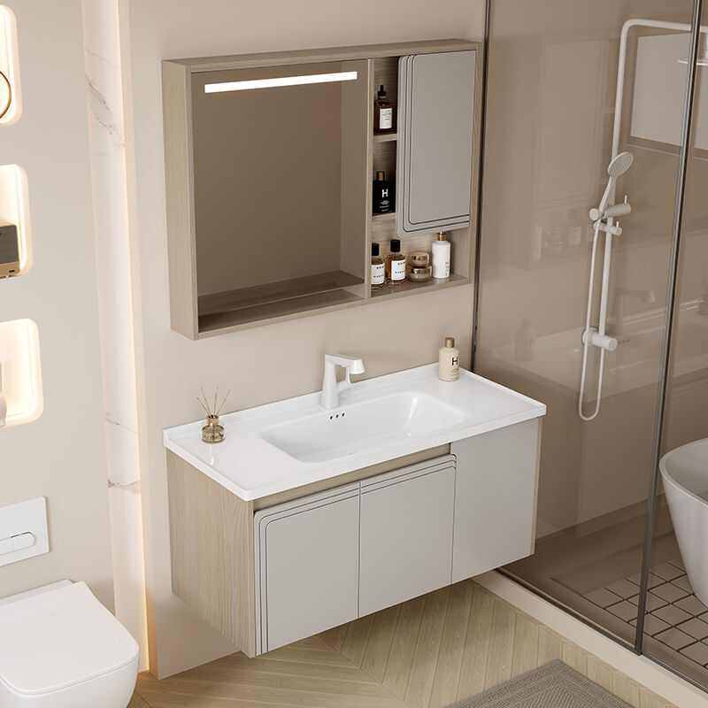 实木烤漆浴室柜组合卫生间简约洗手洗脸盆洗漱台岩板陶瓷一体盆,淘宝优惠券,粉丝福利购,淘宝优惠卷