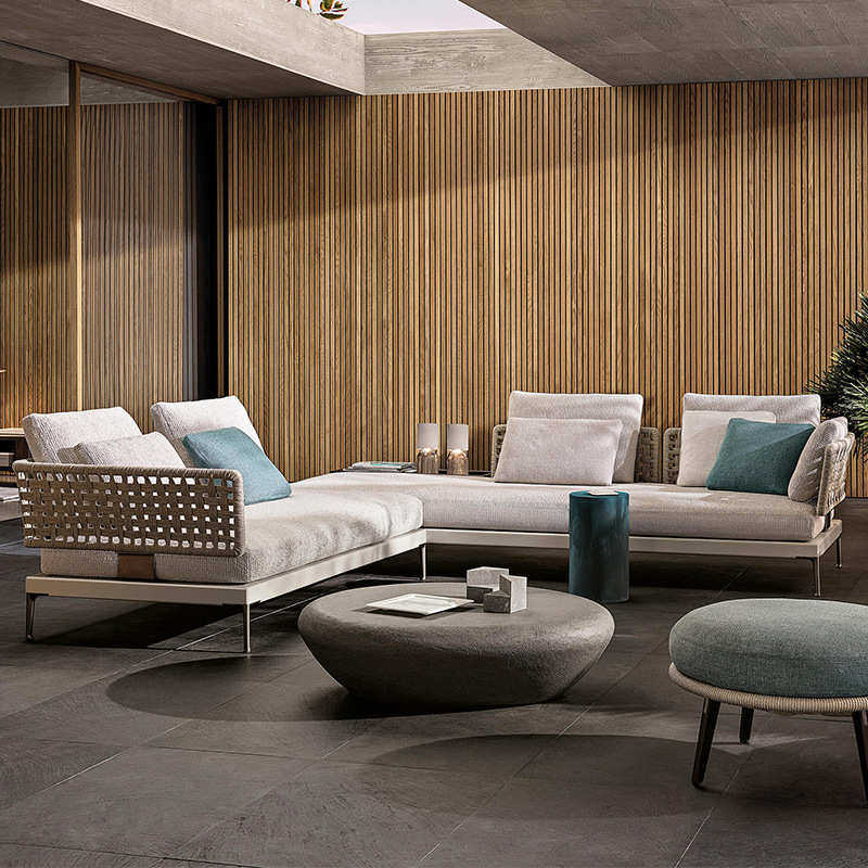 户外藤编沙发组合北欧别墅庭院休闲实木家具阳台防水防晒编绳组合,淘宝优惠券,粉丝福利购,淘宝优惠卷