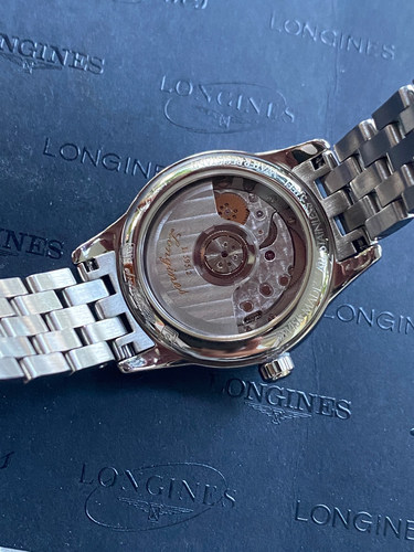 [9.8新]浪琴军旗手表女款精钢日历自动机械手表L4.274.4.52.6 - 图2