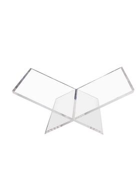 现代约大理RGY石亚克力架档书报夹摆书件杂志架售楼处书软装简饰