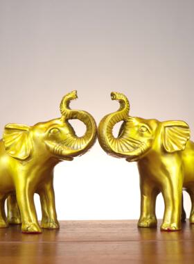 铜大象铜吸水大象吸水象铜工艺品家居礼品办公桌摆件和气象