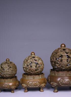 纯铜九转乾坤鼎摆件时来运转球家用办公室装饰摆设开业乔迁礼品