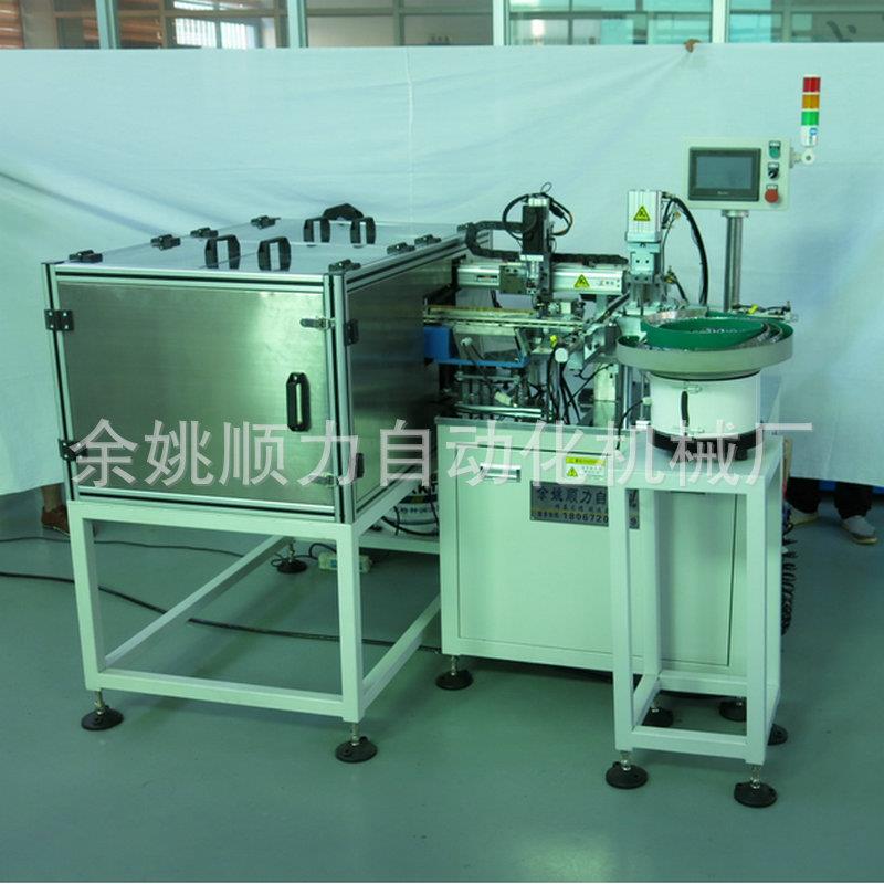 温控器飞机支架自动装轴打油压限位片装配机温控器全自动装配机 - 图0