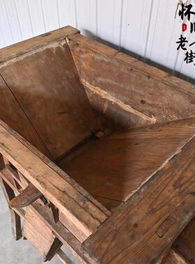 民俗老物件木风车木制老旧农耕农具鼓风机影视道具农院收藏摆件