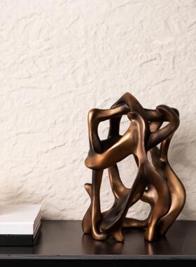 A114轻书奢居异型树根雕家饰品摆件样板房塑建筑艺术摆设房书柜书